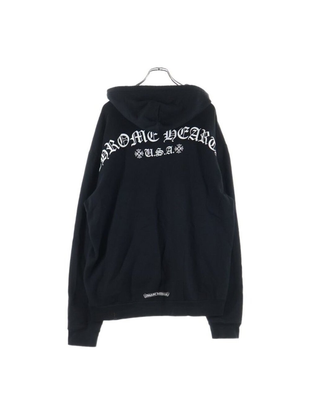 Chrome Hearts T-bar Pullover Hoodie Tee Bar US Back Arch Logo Print Long Sleeve